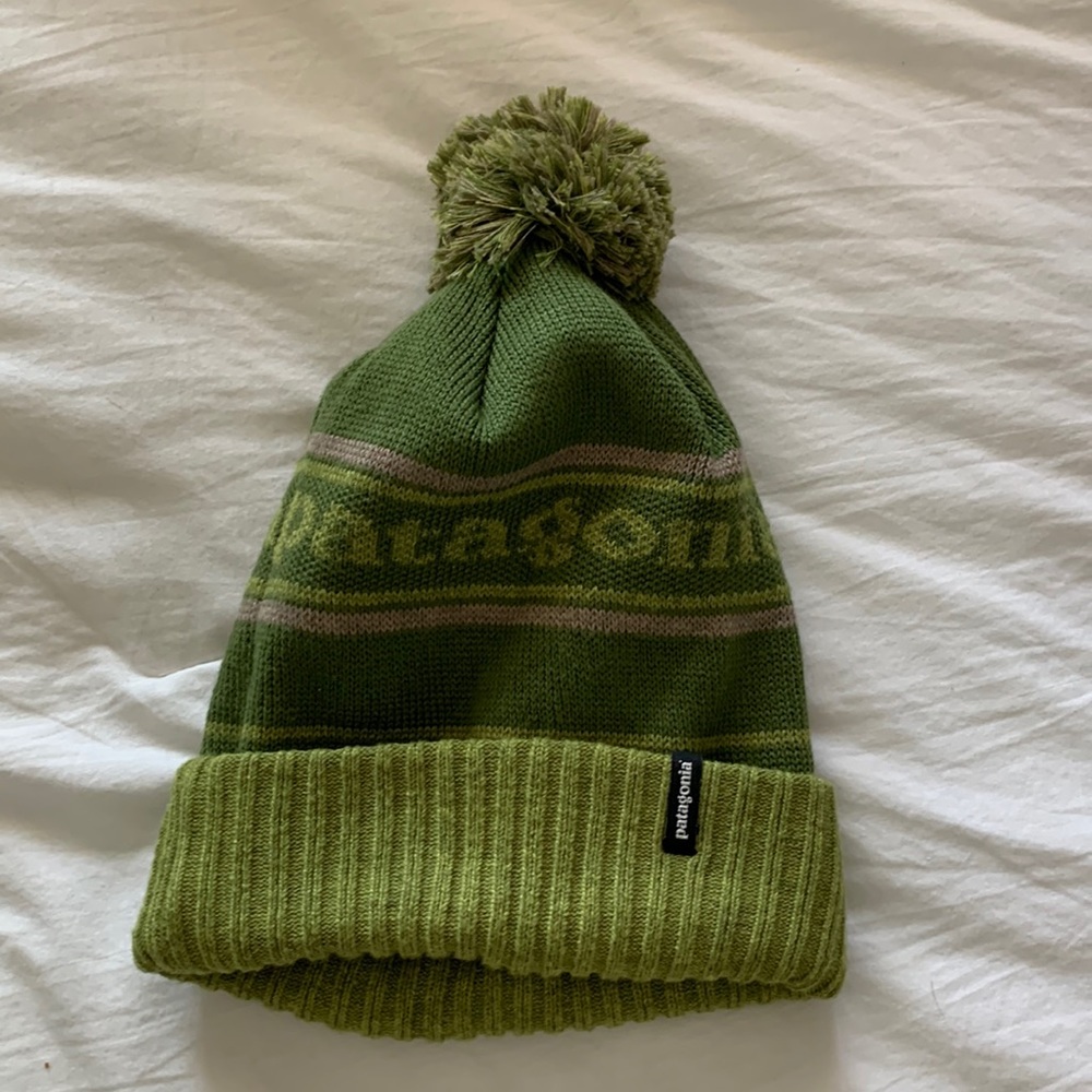 Green Patagonia beanie